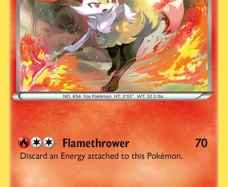 Braixen Pokemon Kaart