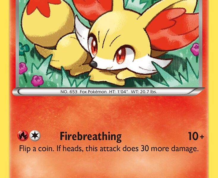 Fennekin Pokemon Kaart