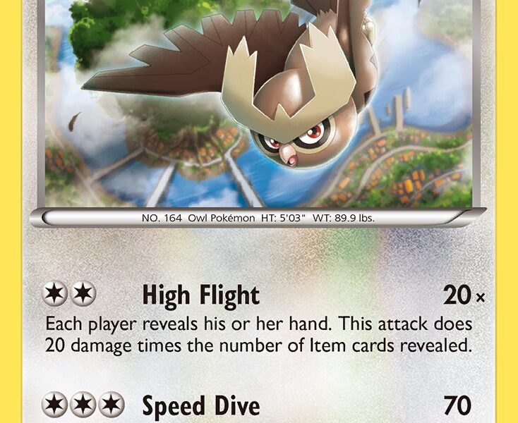 Noctowl Pokemon Kaart