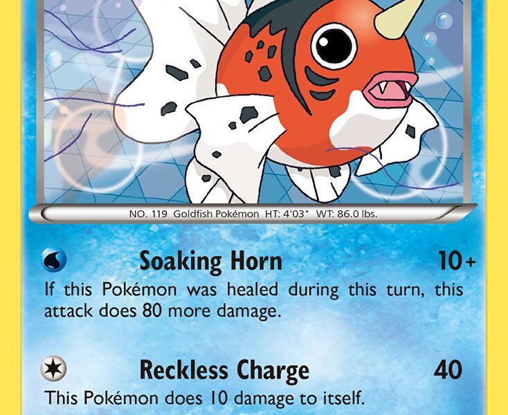 Seaking Pokemon Kaart