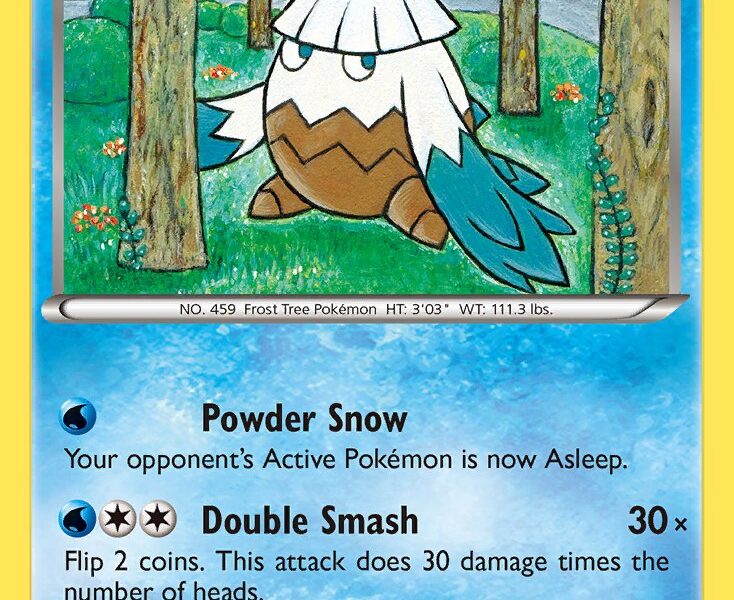 Snover Pokemon Kaart