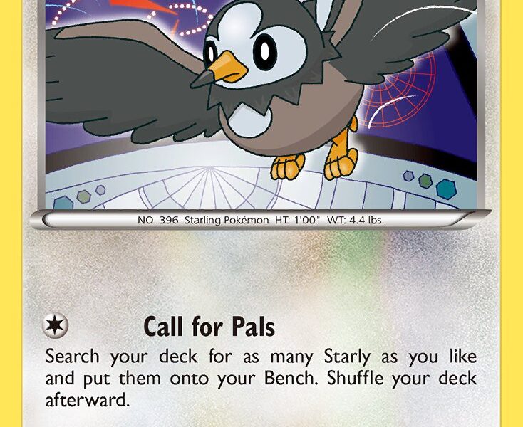 Starly Pokemon Kaart