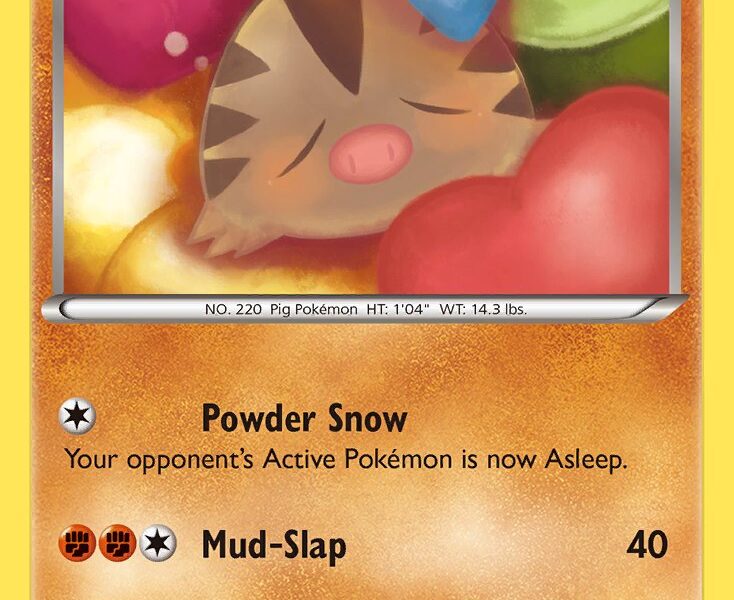 Swinub Pokemon Kaart