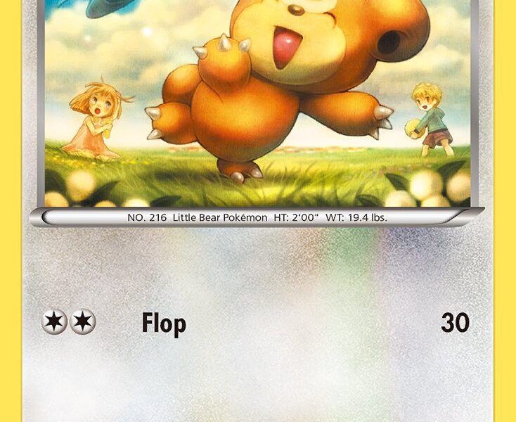 Teddiursa Pokemon Kaart