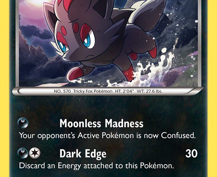 Zorua Pokemon Kaart