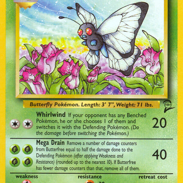 Butterfree Pokemon Kaart