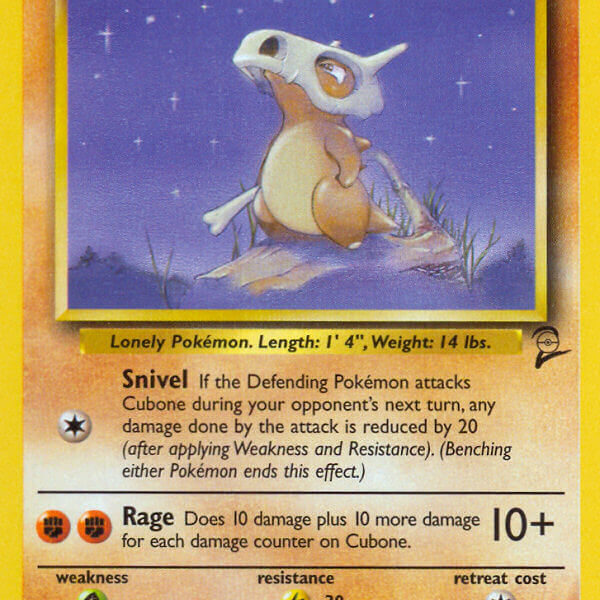 Cubone Pokemon Kaart