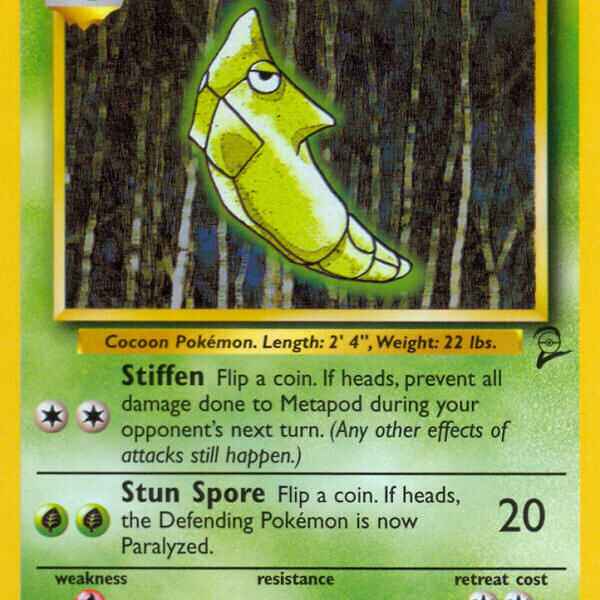 Metapod Pokemon Kaart
