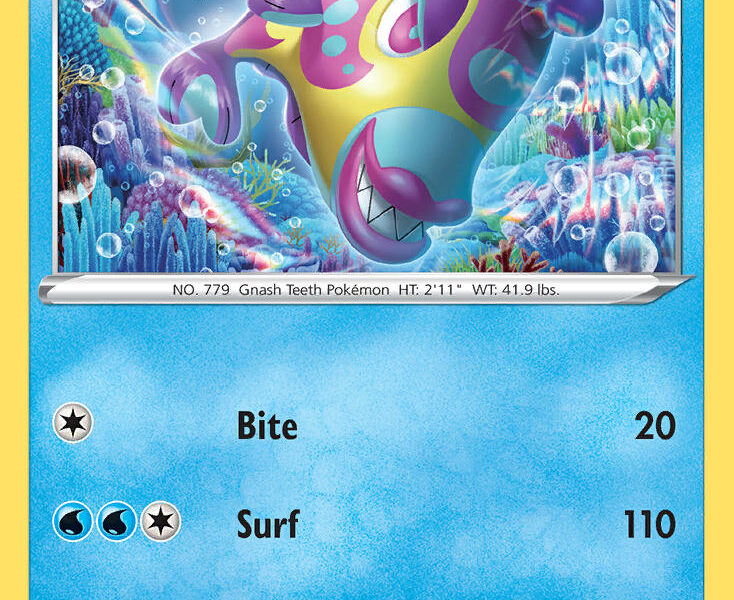 Bruxish Pokemon Kaart
