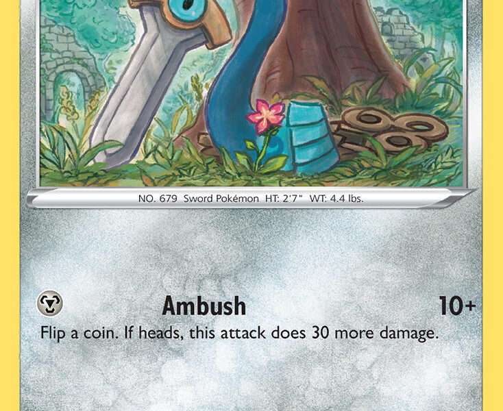 Honedge Pokemon Kaart