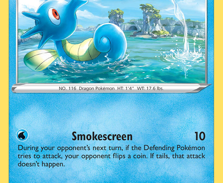 Horsea Pokemon Kaart