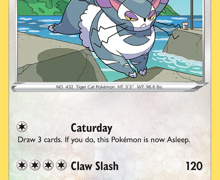 Purugly Pokemon Kaart