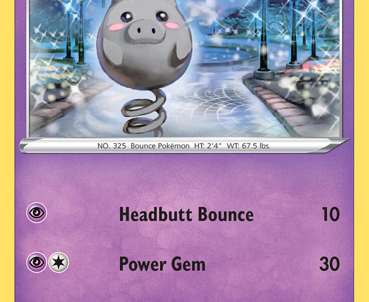 Spoink Pokemon Kaart