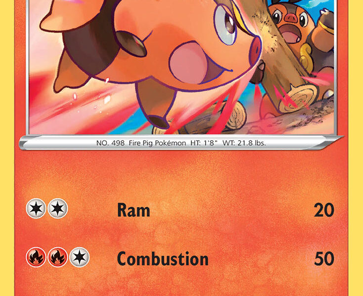 Tepig Pokemon Kaart