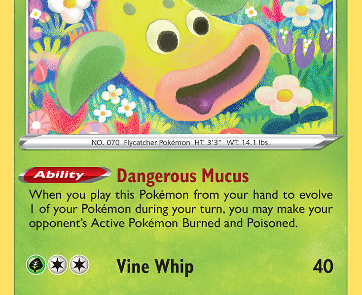 Weepinbell Pokemon Kaart