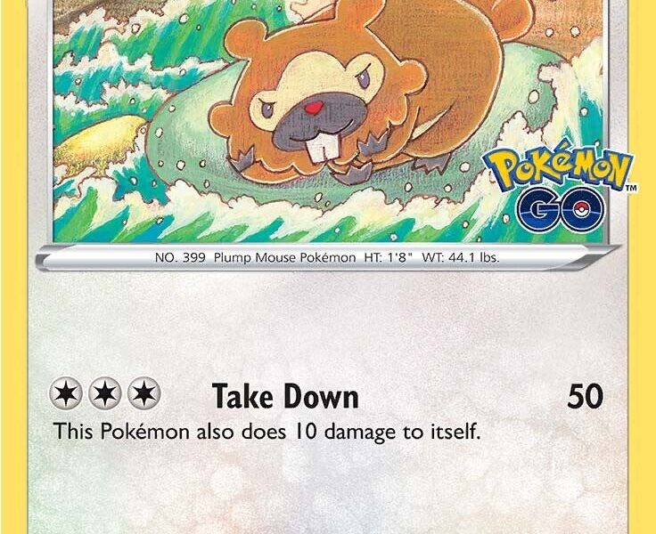 Bidoof Pokemon Kaart