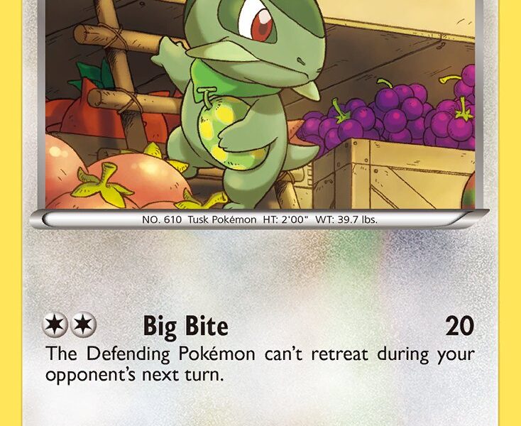 Axew Pokemon Kaart