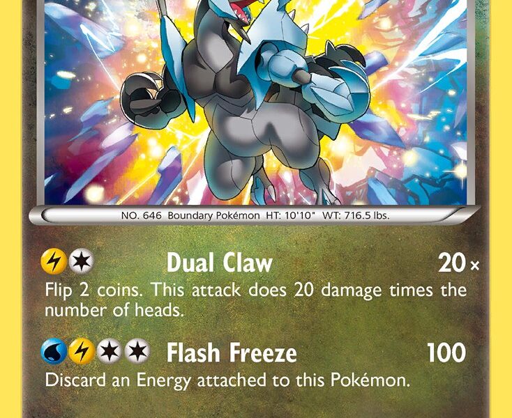 Black Kyurem Pokemon Kaart