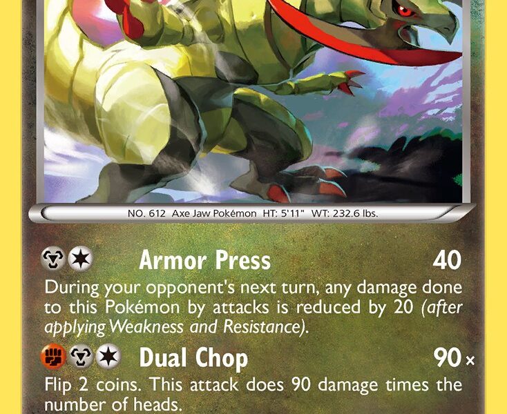 Haxorus Pokemon Kaart