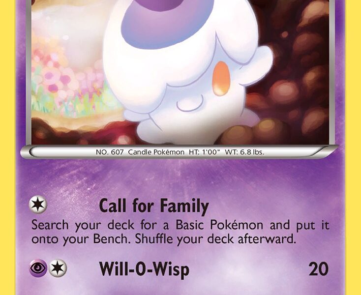 Litwick Pokemon Kaart