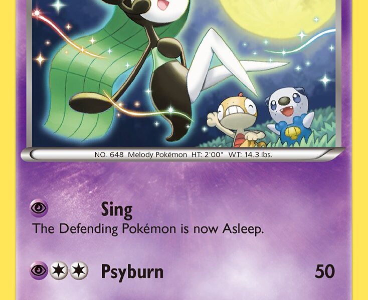 Meloetta Pokemon Kaart