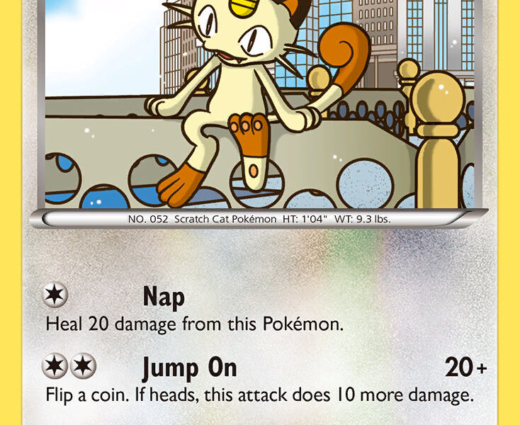 Meowth Pokemon Kaart