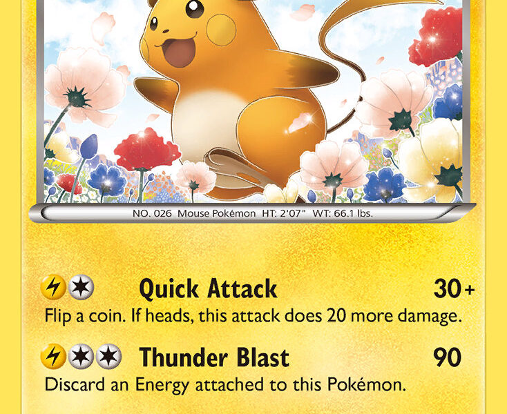 Raichu Pokemon Kaart