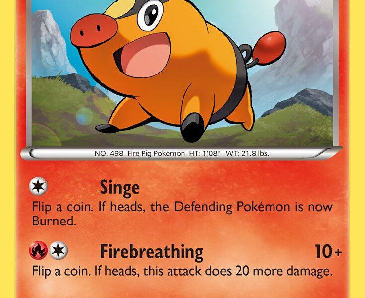 Tepig Pokemon Kaart