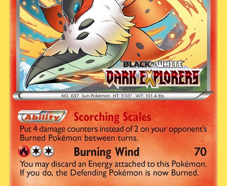 Volcarona Pokemon Kaart