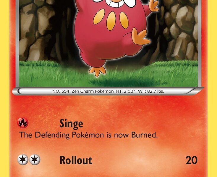 Darumaka Pokemon Kaart