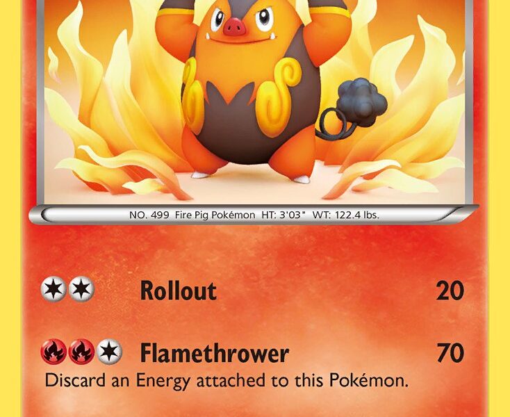 Pignite Pokemon Kaart
