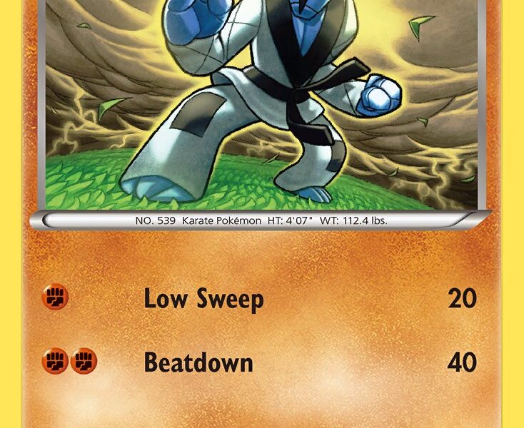 Sawk Pokemon Kaart