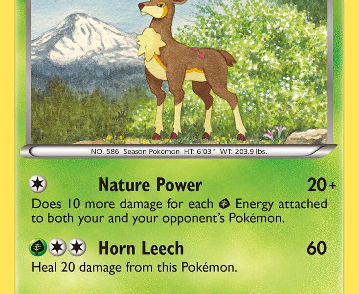 Sawsbuck Pokemon Kaart