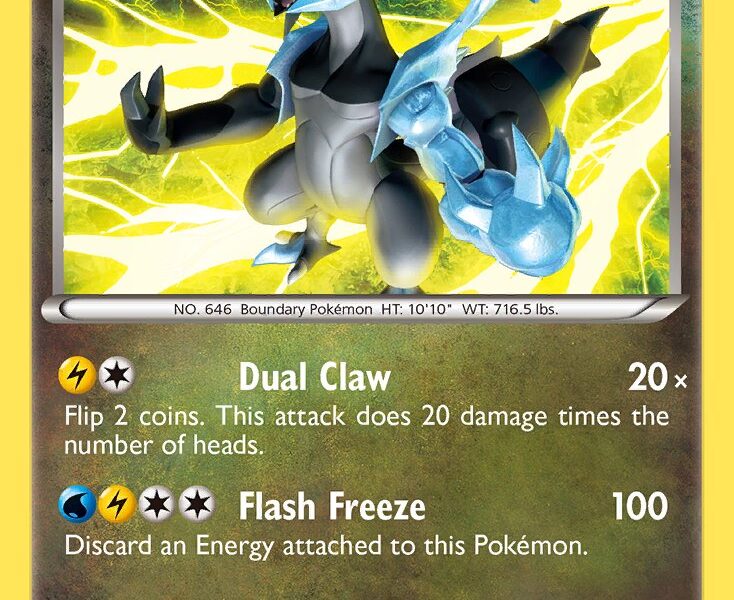 Black Kyurem Pokemon Kaart