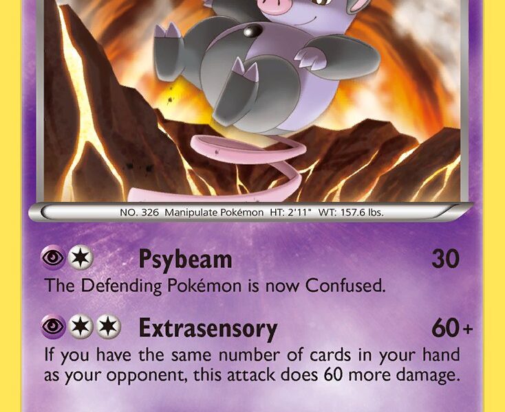Grumpig Pokemon Kaart