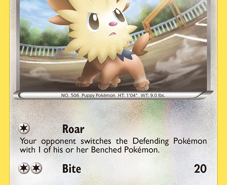 Lillipup Pokemon Kaart