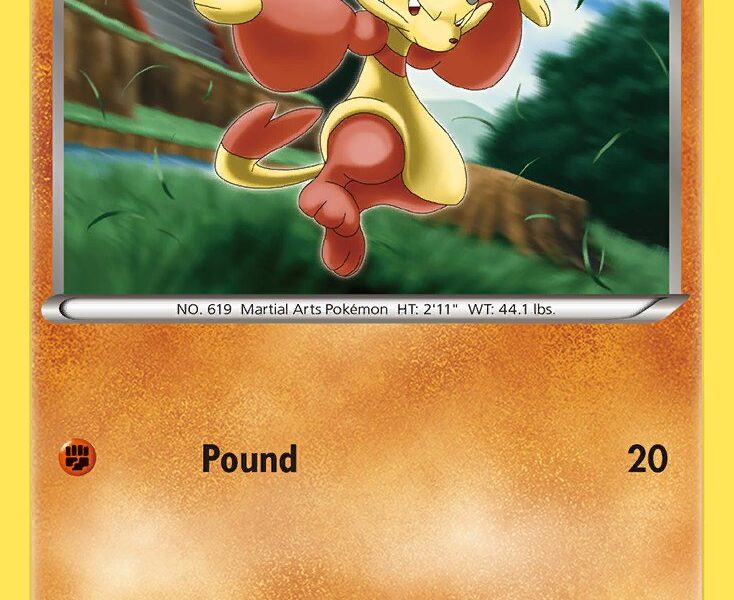 Mienfoo Pokemon Kaart