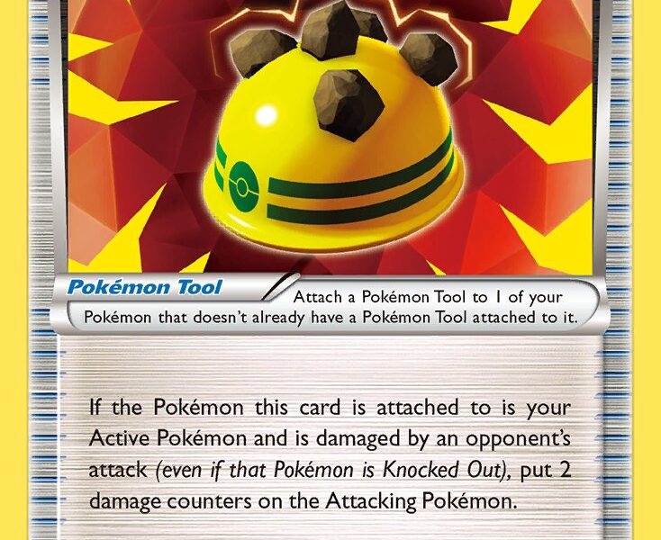 Rocky Helmet Pokemon Kaart