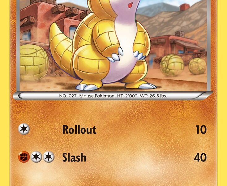 Sandshrew Pokemon Kaart