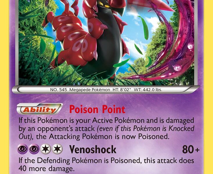 Scolipede Pokemon Kaart