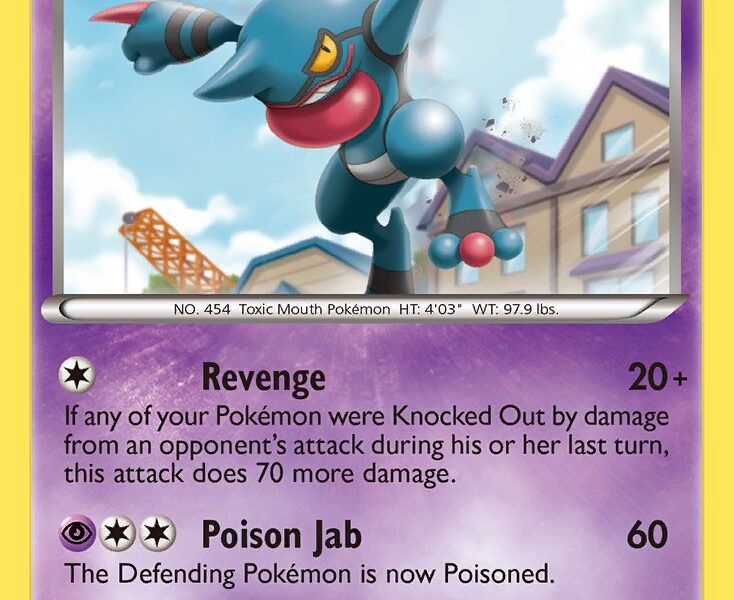 Toxicroak Pokemon Kaart