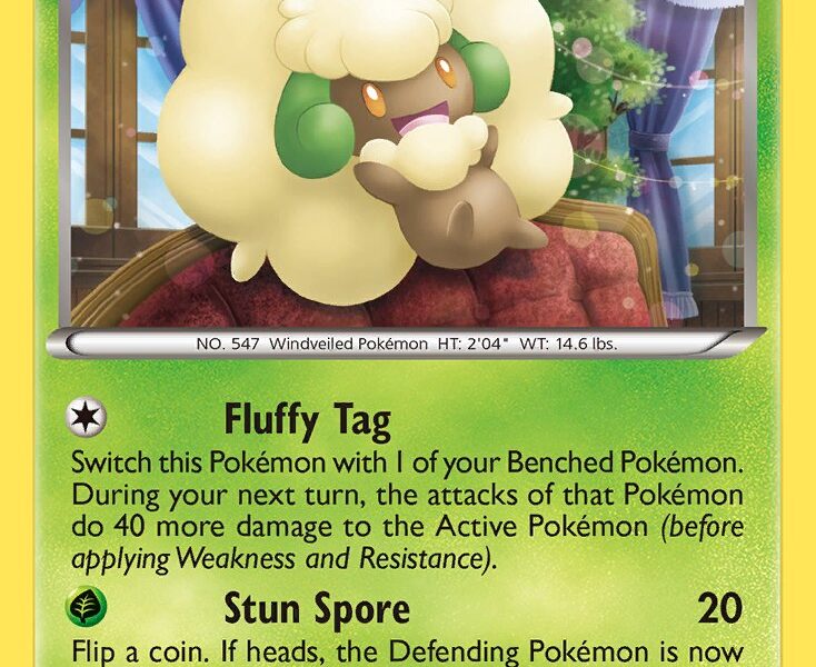 Whimsicott Pokemon Kaart