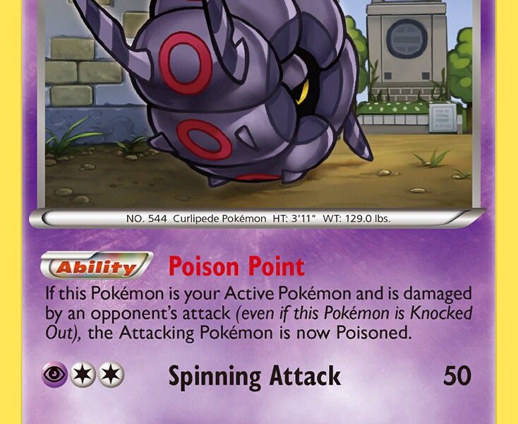 Whirlipede Pokemon Kaart