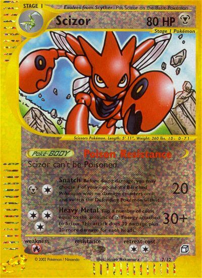 Scizor Pokemon Kaart