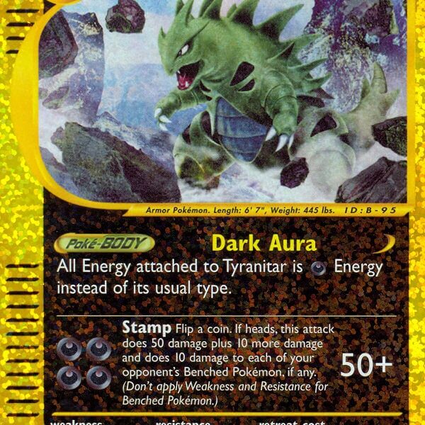 Tyranitar Pokemon Kaart