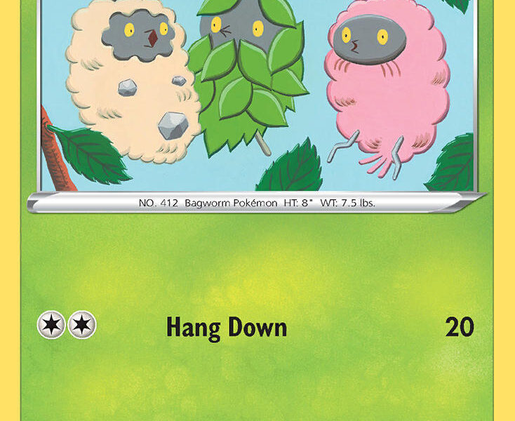 Burmy Pokemon Kaart