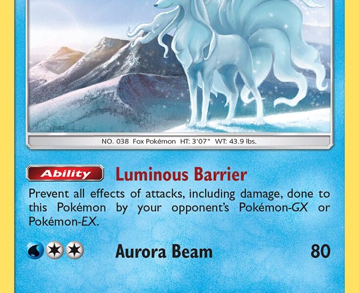 Alolan Ninetales Pokemon Kaart