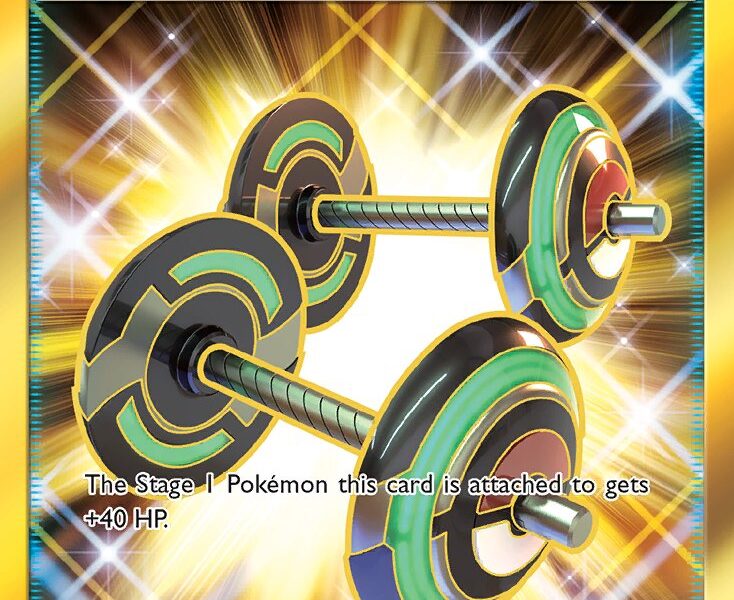 Bodybuilding Dumbbells Pokemon Kaart