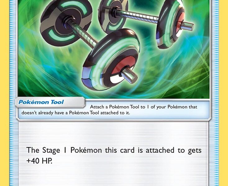 Bodybuilding Dumbbells Pokemon Kaart