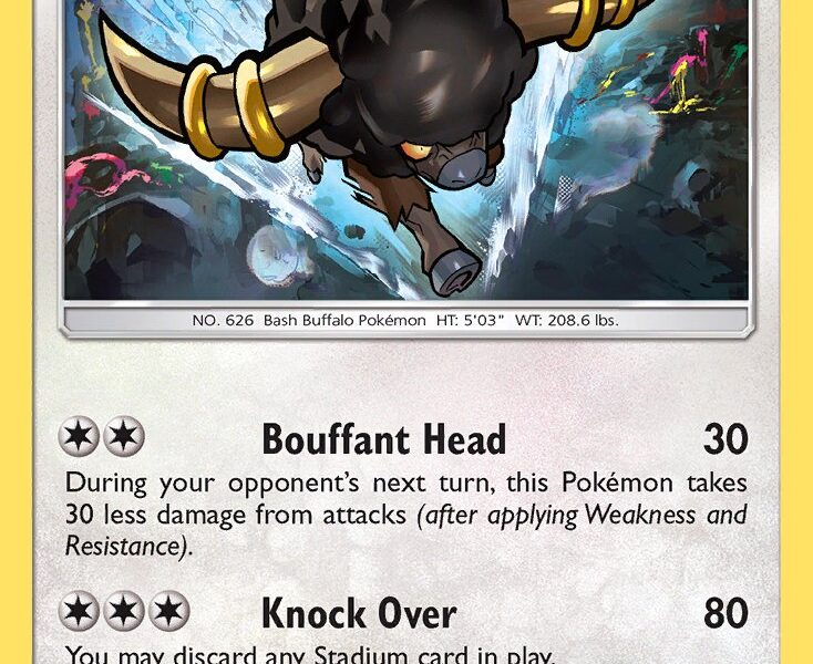 Bouffalant Pokemon Kaart